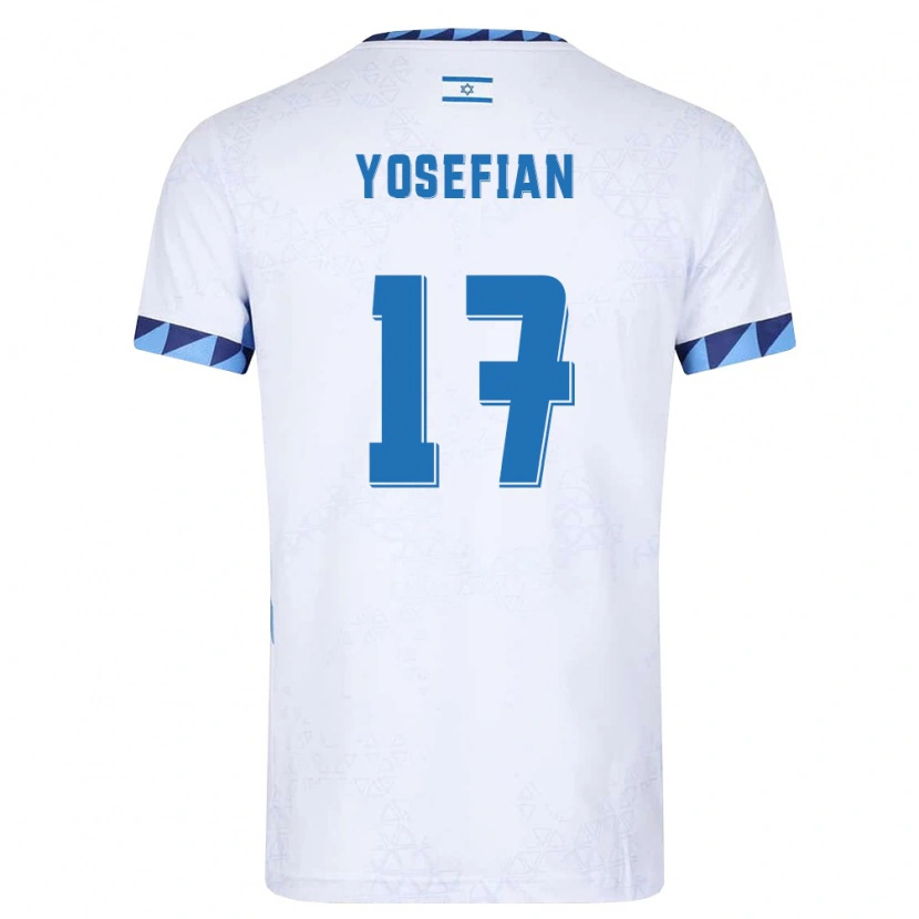 DanxenレディースイスラエルHarel Yosefian#17白 ライトブルーホームシャツ26-28ジャージーユニフォーム
