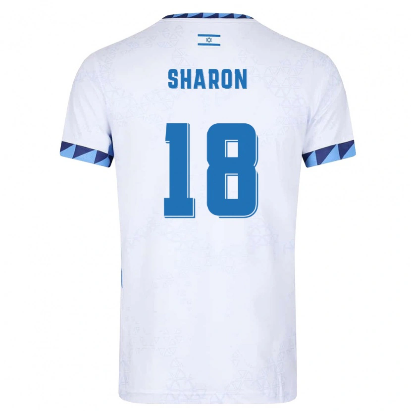 DanxenレディースイスラエルIdo Sharon#18白 ライトブルーホームシャツ26-28ジャージーユニフォーム
