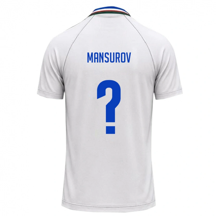 DanxenレディースウズベキスタンMukhammadjon Mansurov#0白 ダークグリーンアウェイシャツ26-28ジャージーユニフォーム