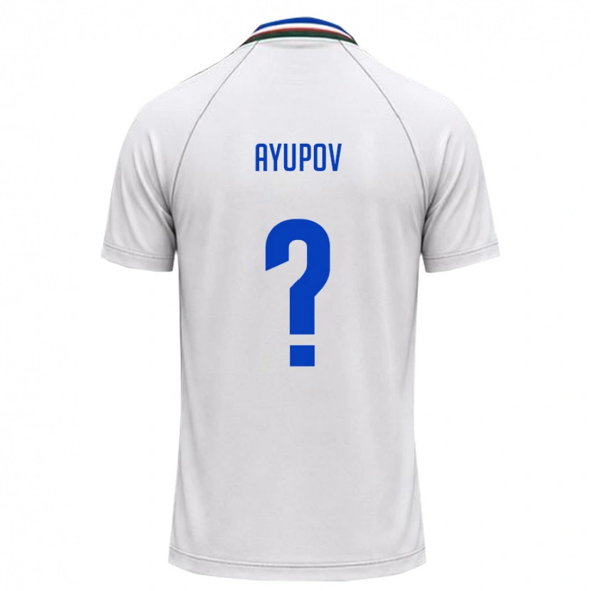 DanxenレディースウズベキスタンAlmaz Ayupov#0白 ダークグリーンアウェイシャツ26-28ジャージーユニフォーム