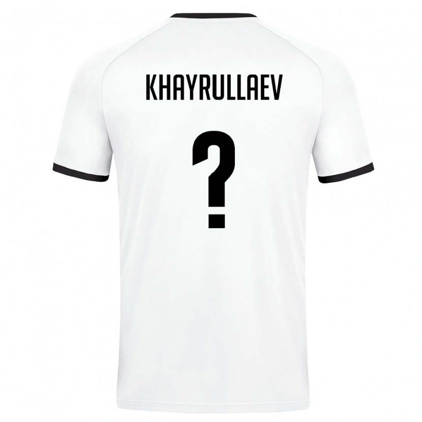 DanxenレディースウズベキスタンUlugbek Khayrullaev#0白 ダークグリーンアウェイシャツ26-28ジャージーユニフォーム