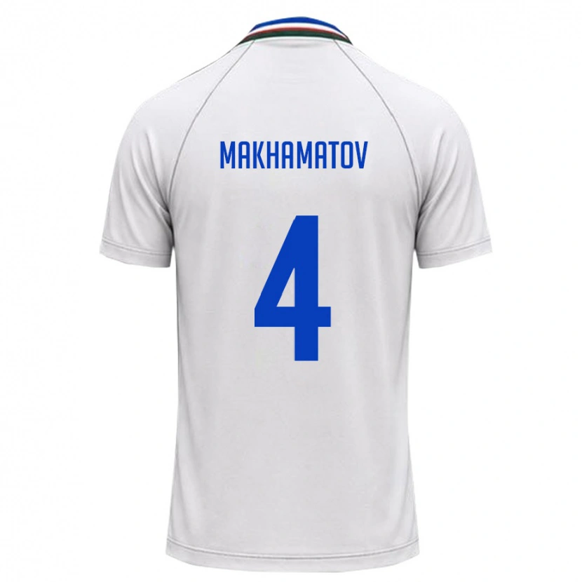 DanxenレディースウズベキスタンAbdushukur Makhamatov#4白 ダークグリーンアウェイシャツ26-28ジャージーユニフォーム