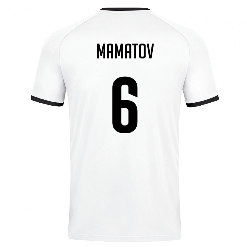 DanxenレディースウズベキスタンMukhammadjon Mamatov#6白 ダークグリーンアウェイシャツ26-28ジャージーユニフォーム