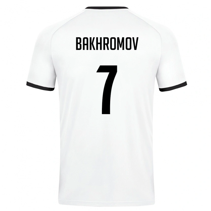 DanxenレディースウズベキスタンSardorbek Bakhromov#7白 ダークグリーンアウェイシャツ26-28ジャージーユニフォーム