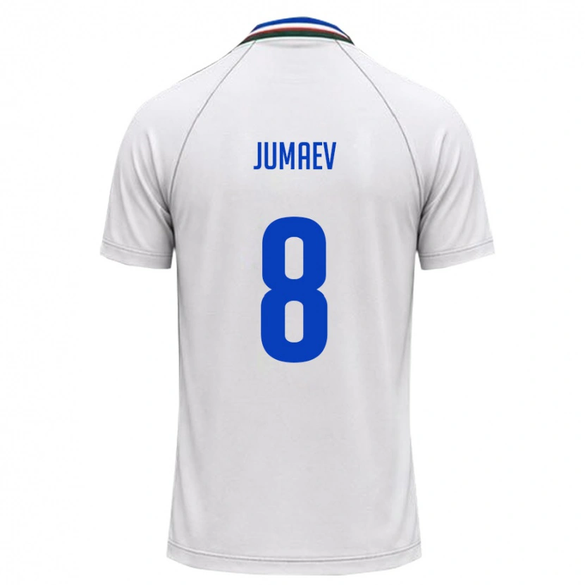 DanxenレディースウズベキスタンAsilbek Jumaev#8白 ダークグリーンアウェイシャツ26-28ジャージーユニフォーム
