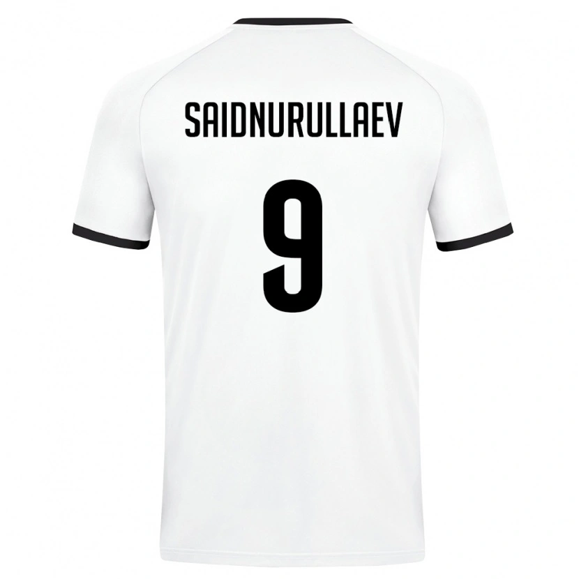 DanxenレディースウズベキスタンSaidumarkhon Saidnurullaev#9白 ダークグリーンアウェイシャツ26-28ジャージーユニフォーム