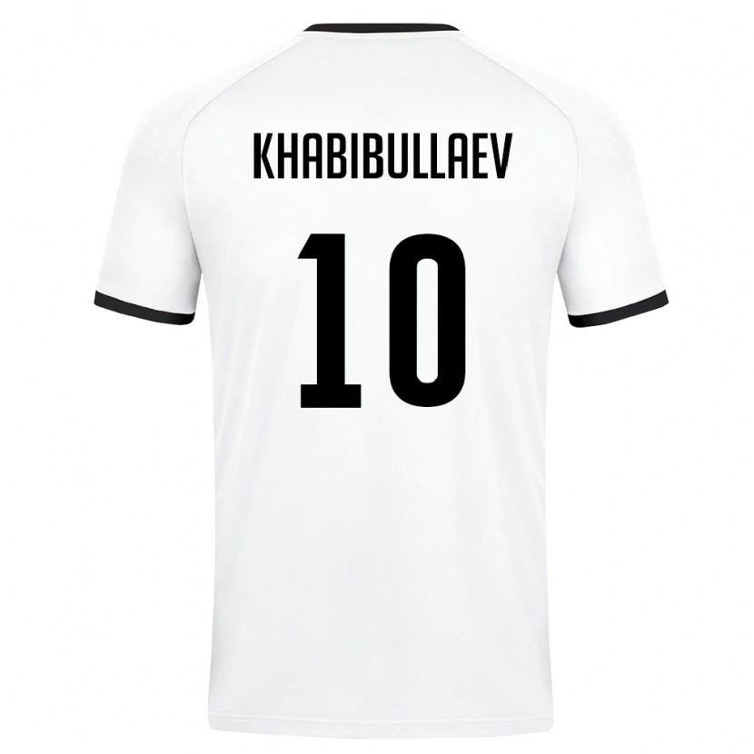 DanxenレディースウズベキスタンMukhammad Khabibullaev#10白 ダークグリーンアウェイシャツ26-28ジャージーユニフォーム