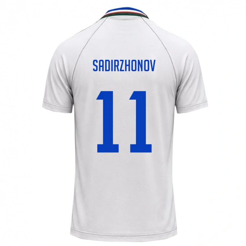 DanxenレディースウズベキスタンSukhrob Sadirzhonov#11白 ダークグリーンアウェイシャツ26-28ジャージーユニフォーム