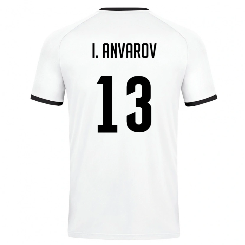 DanxenレディースウズベキスタンIslom Anvarov#13白 ダークグリーンアウェイシャツ26-28ジャージーユニフォーム