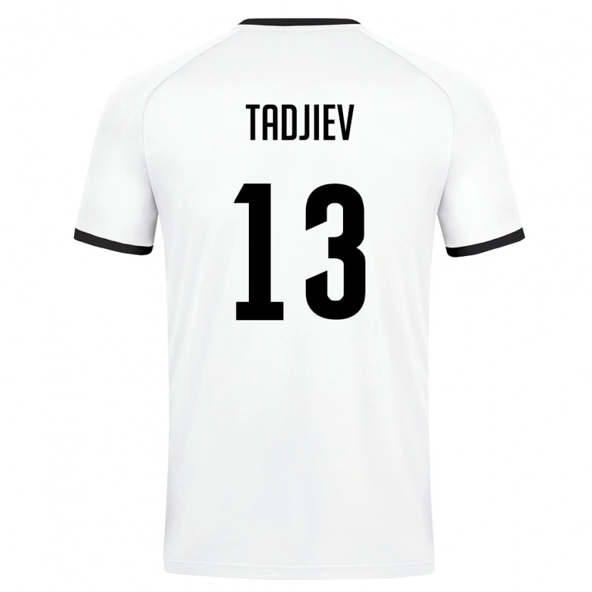 DanxenレディースウズベキスタンDiyorbek Tadjiev#13白 ダークグリーンアウェイシャツ26-28ジャージーユニフォーム