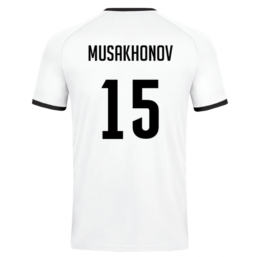 DanxenレディースウズベキスタンMukhammadali Musakhonov#15白 ダークグリーンアウェイシャツ26-28ジャージーユニフォーム