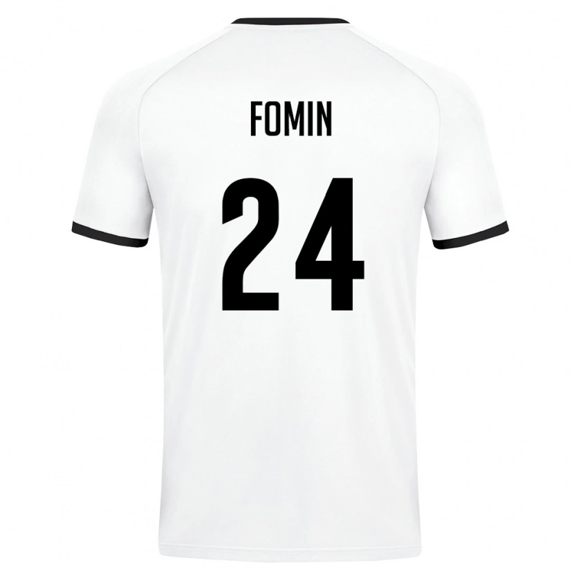 DanxenレディースウズベキスタンRustambek Fomin#24白 ダークグリーンアウェイシャツ26-28ジャージーユニフォーム