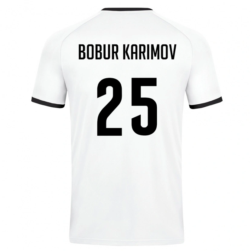 DanxenレディースウズベキスタンMukhammad-Bobur Karimov#25白 ダークグリーンアウェイシャツ26-28ジャージーユニフォーム