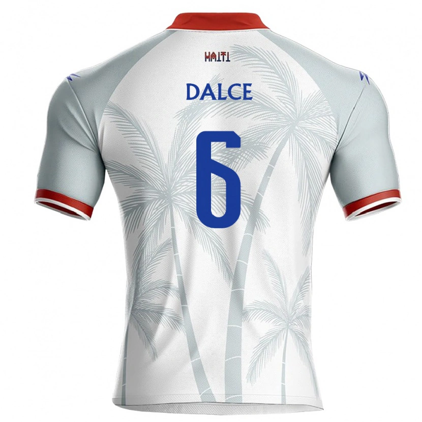 DanxenレディースハイチDanrick Dalce#6白 赤 灰アウェイシャツ26-28ジャージーユニフォーム