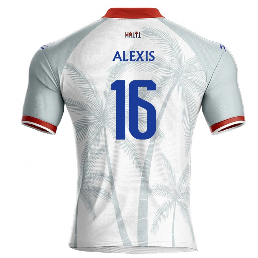 DanxenレディースハイチEmerson Alexis#16白 赤 灰アウェイシャツ26-28ジャージーユニフォーム