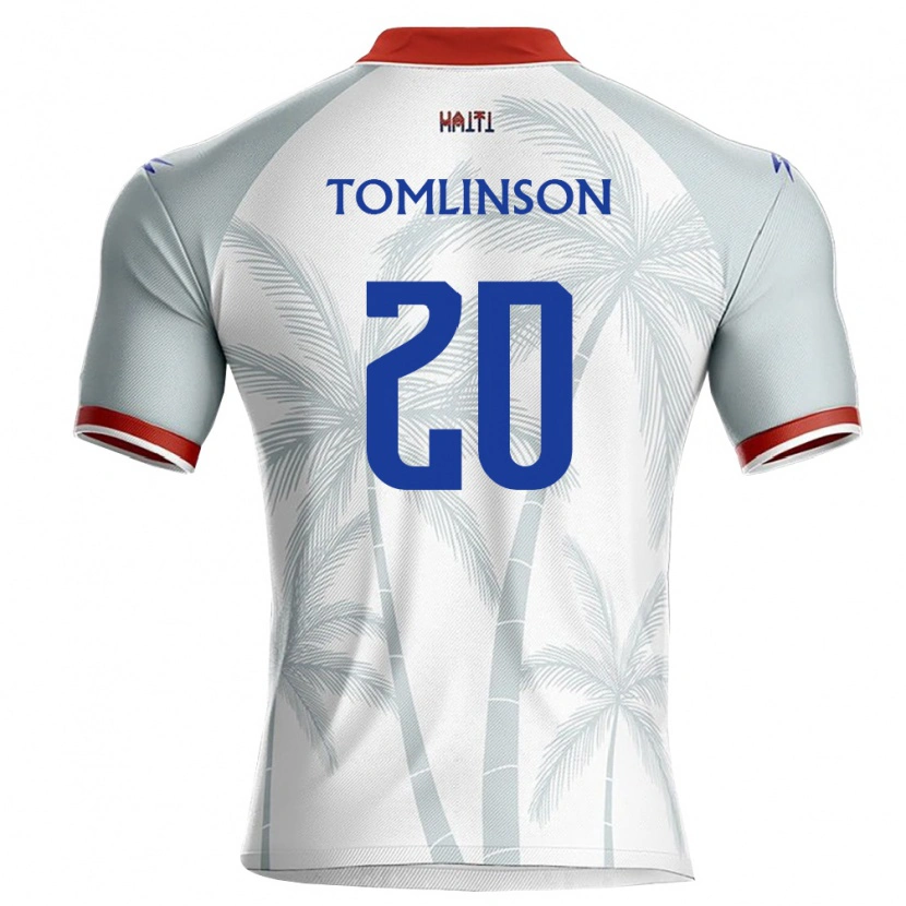DanxenレディースハイチKaief Tomlinson#20白 赤 灰アウェイシャツ26-28ジャージーユニフォーム