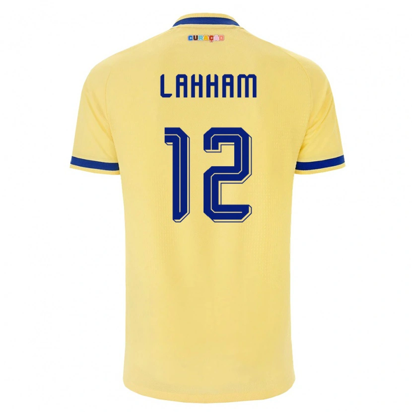 Danxenレディースキュラソー島Nasser Lahham#12黄 紺 ピンクアウェイシャツ26-28ジャージーユニフォーム