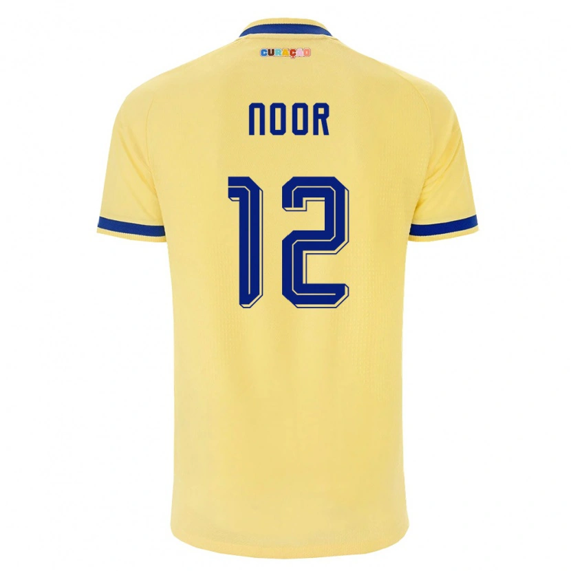 Danxenレディースキュラソー島Izjaïr Noor#12黄 紺 ピンクアウェイシャツ26-28ジャージーユニフォーム