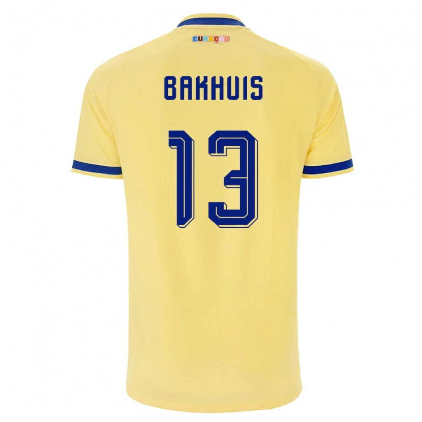 Danxenレディースキュラソー島Franklin Bakhuis#13黄 紺 ピンクアウェイシャツ26-28ジャージーユニフォーム