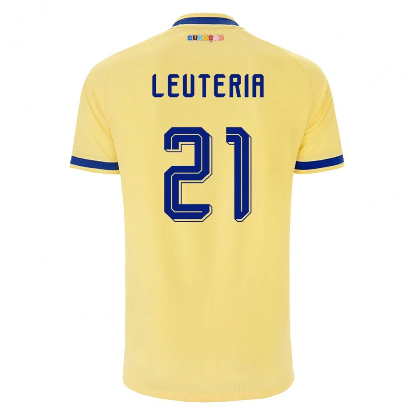 Danxenレディースキュラソー島Mishean Leuteria#21黄 紺 ピンクアウェイシャツ26-28ジャージーユニフォーム