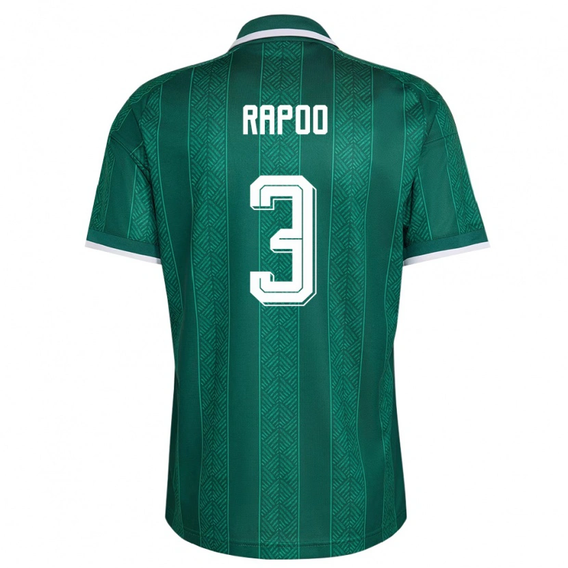 Danxenレディース南アフリカNeo Rapoo#3緑 白 金アウェイシャツ26-28ジャージーユニフォーム