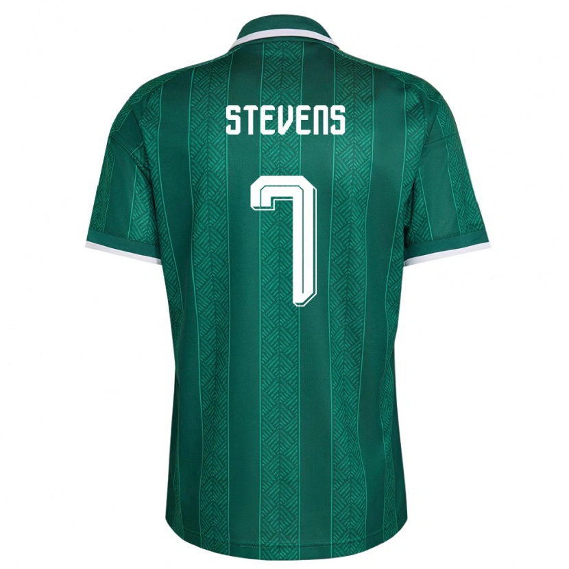 Danxenレディース南アフリカSelwyn Stevens#7緑 白 金アウェイシャツ26-28ジャージーユニフォーム