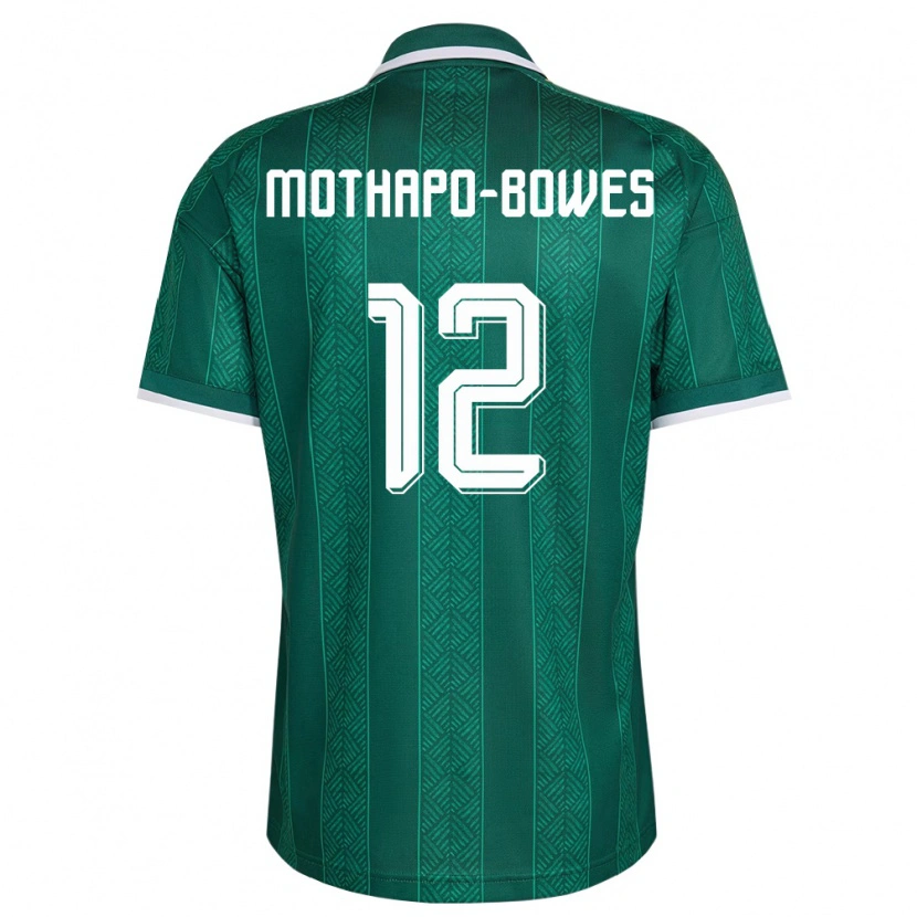 Danxenレディース南アフリカTumi Mothapo-Bowes#12緑 白 金アウェイシャツ26-28ジャージーユニフォーム