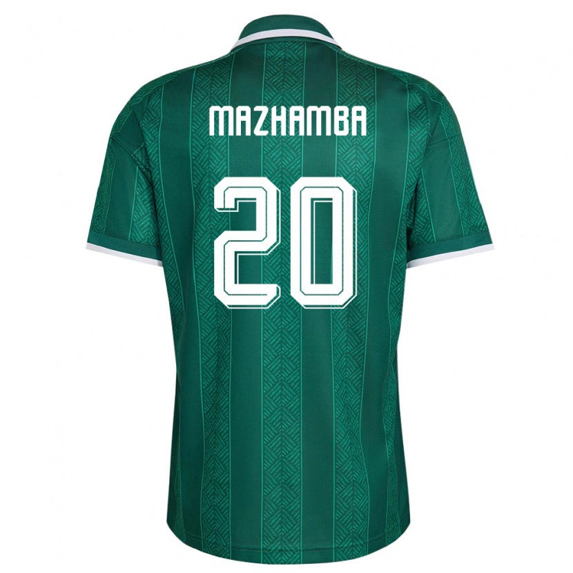 Danxenレディース南アフリカTakalani Mazhamba#20緑 白 金アウェイシャツ26-28ジャージーユニフォーム