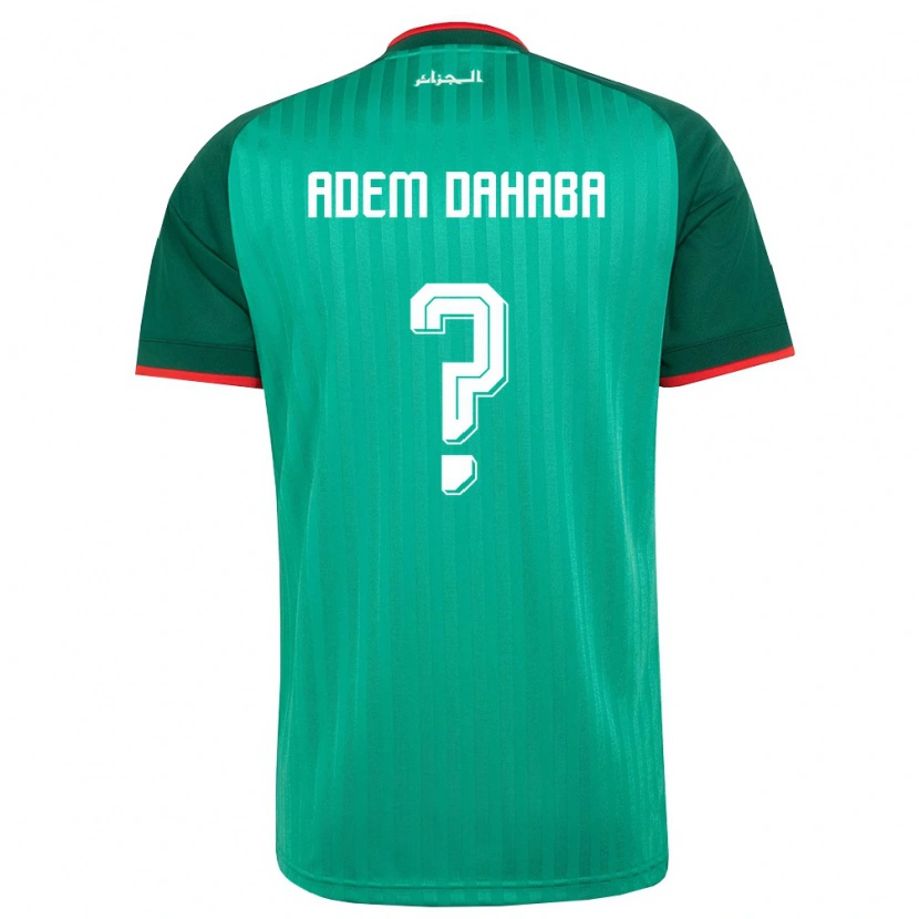 DanxenレディースアルジェリアYoucef Adem Dahaba#0緑 赤 白アウェイシャツ26-28ジャージーユニフォーム