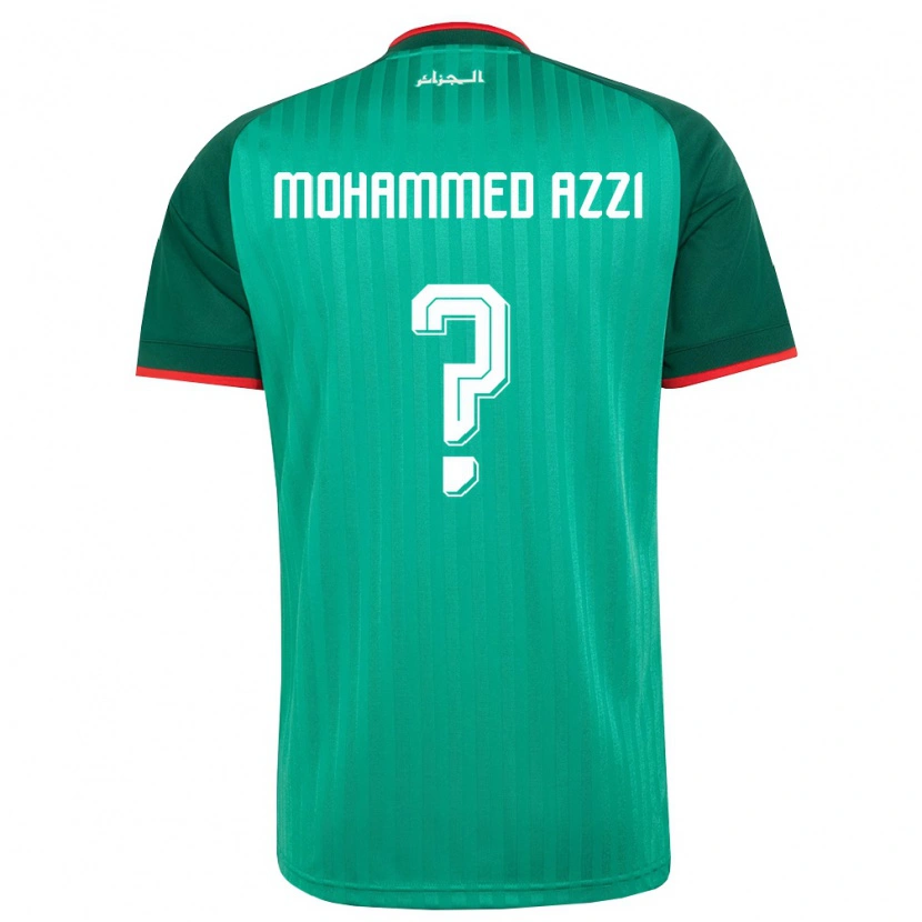 DanxenレディースアルジェリアMostefa Mohammed Azzi#0緑 赤 白アウェイシャツ26-28ジャージーユニフォーム