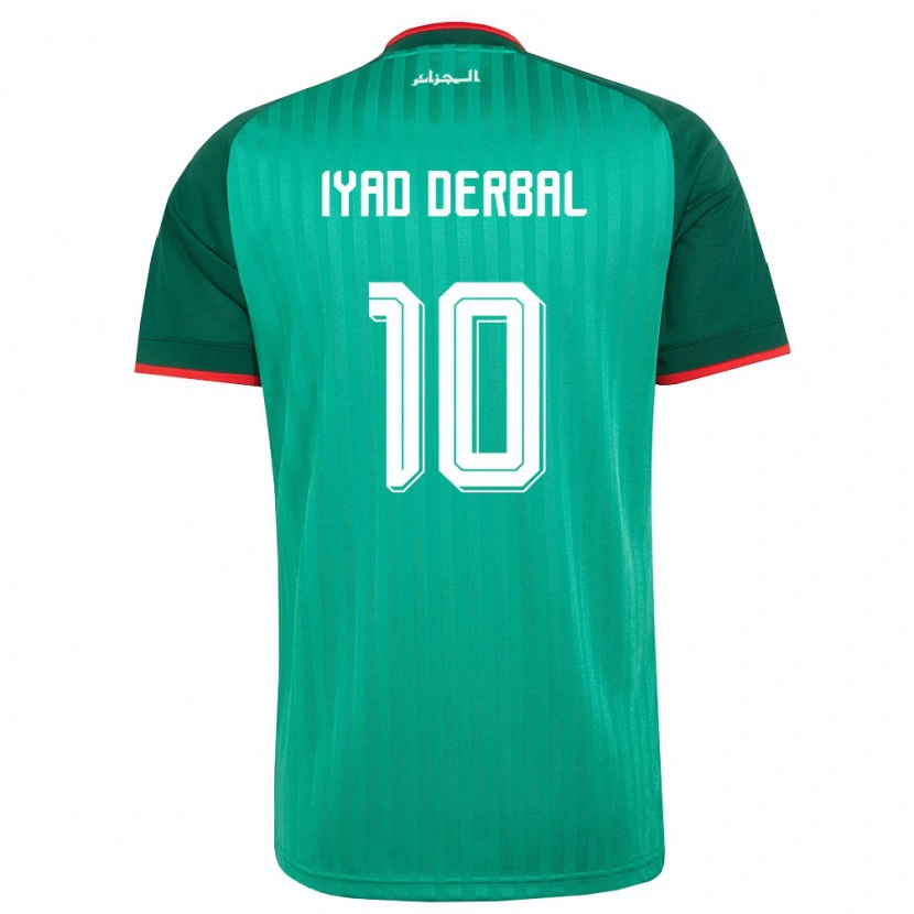 DanxenレディースアルジェリアBassem Iyad Derbal#10緑 赤 白アウェイシャツ26-28ジャージーユニフォーム