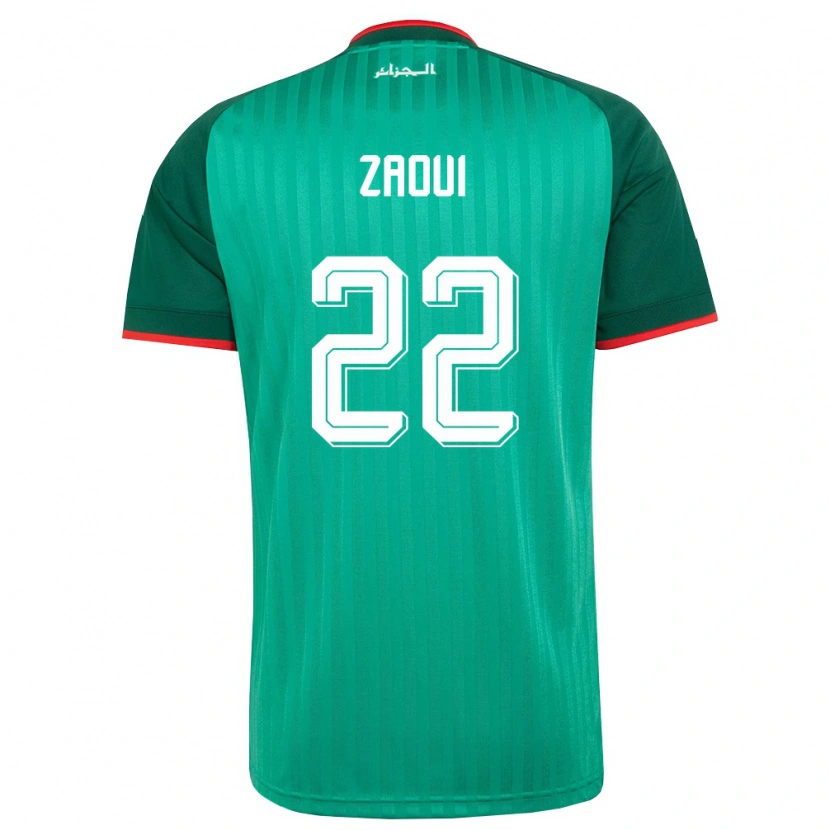 DanxenレディースアルジェリアAbderrahmane Zaoui#22緑 赤 白アウェイシャツ26-28ジャージーユニフォーム