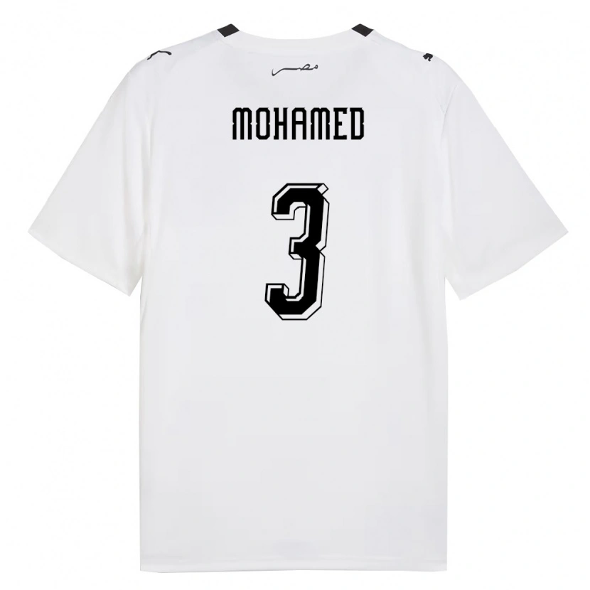 DanxenレディースエジプトMoataz Mohamed#3白 灰 黒アウェイシャツ26-28ジャージーユニフォーム