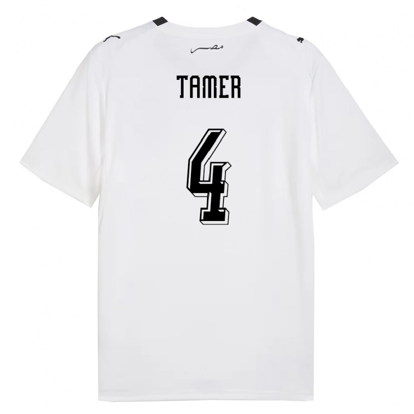 DanxenレディースエジプトYassin Tamer#4白 灰 黒アウェイシャツ26-28ジャージーユニフォーム