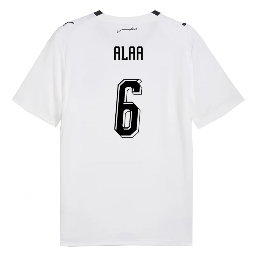 DanxenレディースエジプトAdel Alaa#6白 灰 黒アウェイシャツ26-28ジャージーユニフォーム