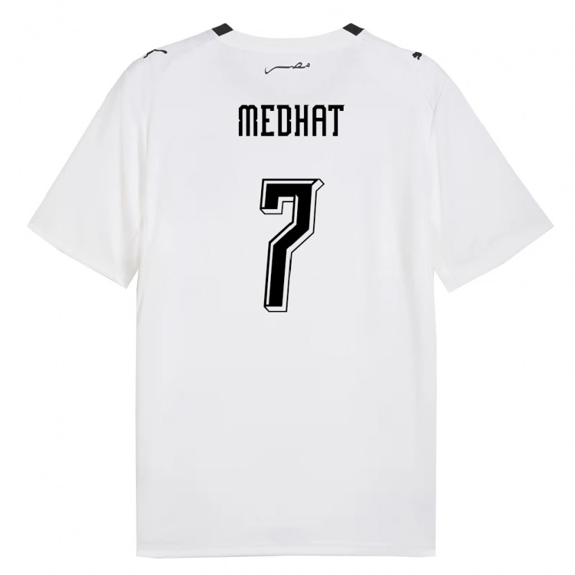 DanxenレディースエジプトBasel Medhat#7白 灰 黒アウェイシャツ26-28ジャージーユニフォーム