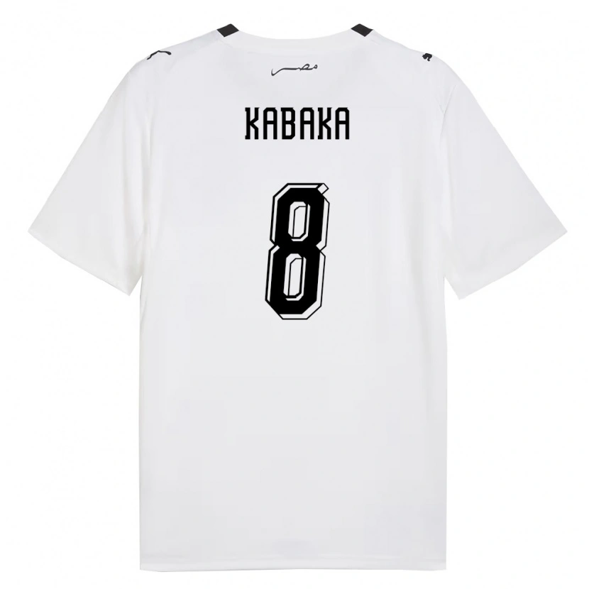 DanxenレディースエジプトKabaka#8白 灰 黒アウェイシャツ26-28ジャージーユニフォーム