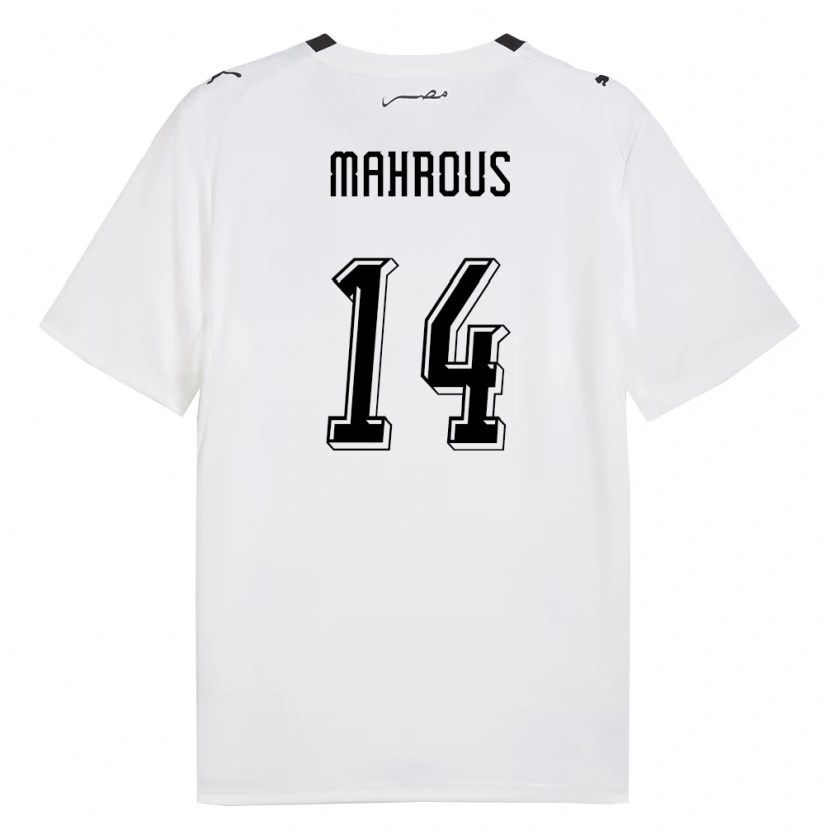 DanxenレディースエジプトAhmed Mahrous#14白 灰 黒アウェイシャツ26-28ジャージーユニフォーム