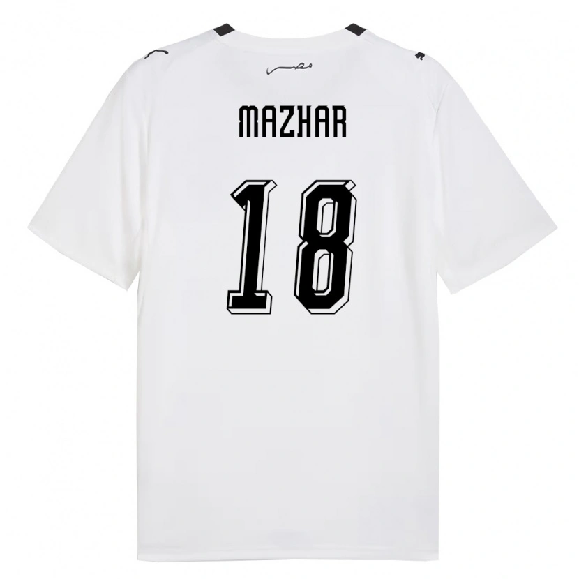 Danxenレディースエジプトビラル・マザール#18白 灰 黒アウェイシャツ26-28ジャージーユニフォーム