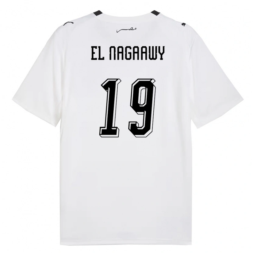 DanxenレディースエジプトIbrahim El Nagaawy#19白 灰 黒アウェイシャツ26-28ジャージーユニフォーム