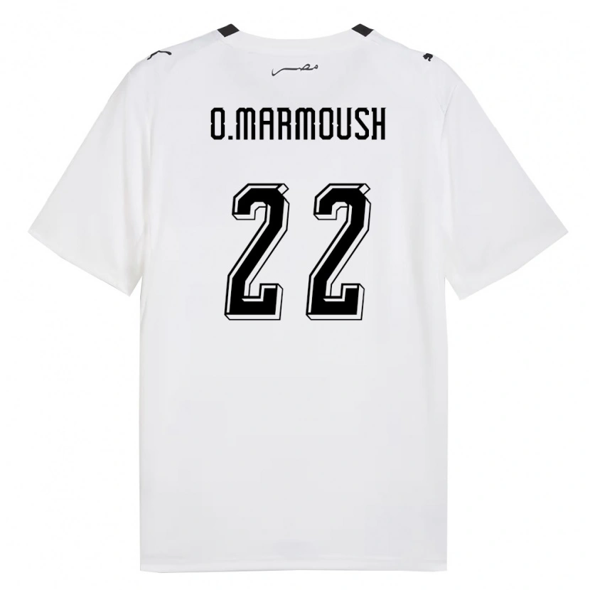 Danxenレディースエジプトオマル・マーモウシュ#22白 灰 黒アウェイシャツ26-28ジャージーユニフォーム