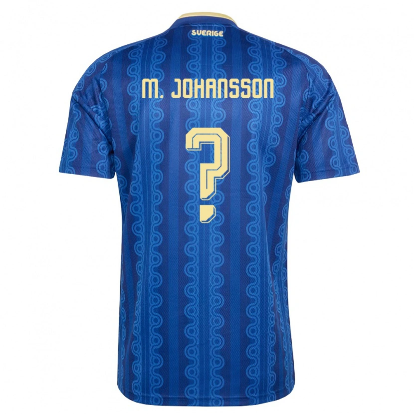 DanxenレディーススウェーデンMijo Johansson#0青 紺 黄アウェイシャツ26-28ジャージーユニフォーム