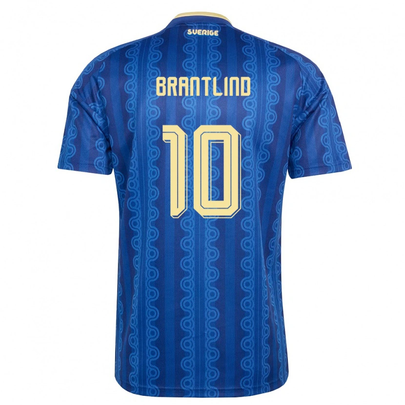 DanxenレディーススウェーデンBenjamin Brantlind#10青 紺 黄アウェイシャツ26-28ジャージーユニフォーム