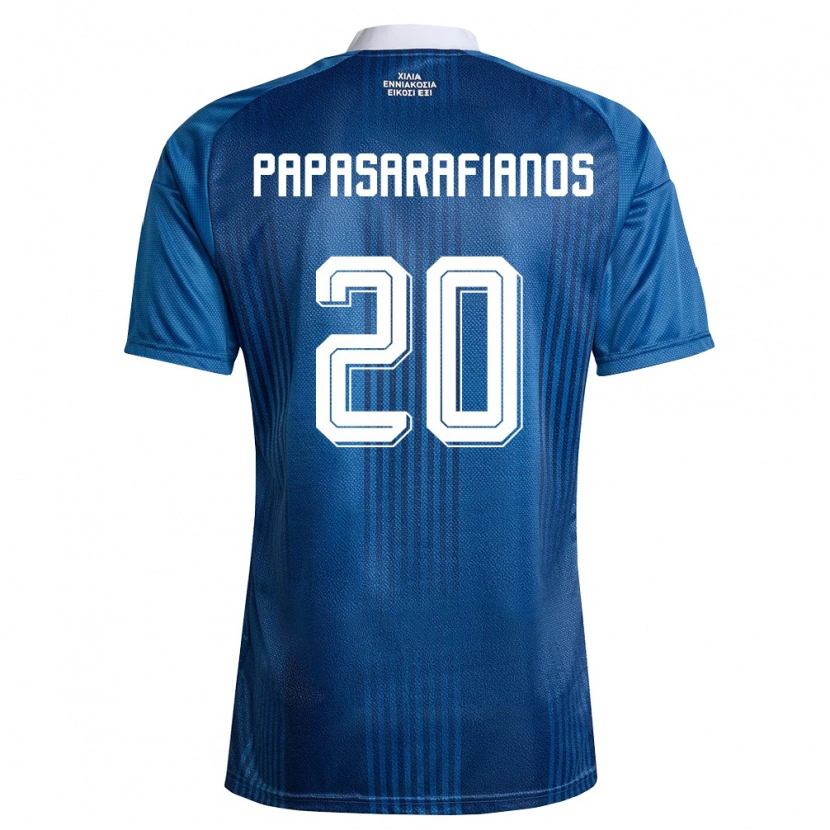 DanxenレディースギリシャSarafianos Papasarafianos#20紺 青 白アウェイシャツ26-28ジャージーユニフォーム