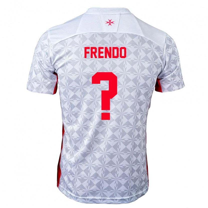 DanxenレディースマルタLiam Frendo#0灰 白 赤アウェイシャツ26-28ジャージーユニフォーム