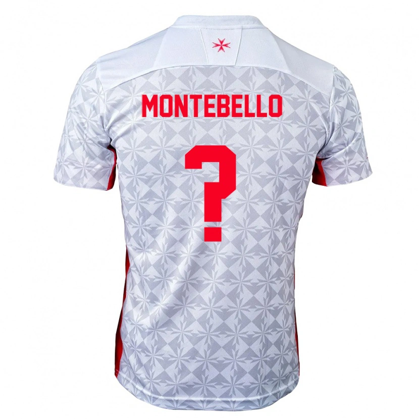 DanxenレディースマルタIsaac Montebello#0灰 白 赤アウェイシャツ26-28ジャージーユニフォーム