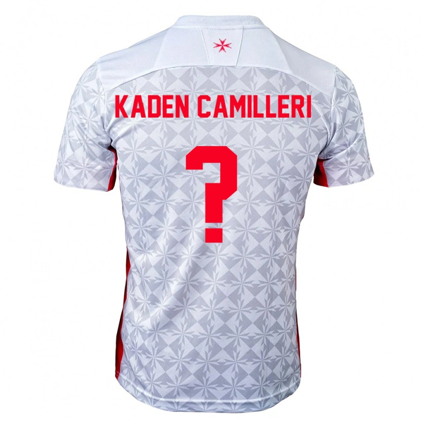 DanxenレディースマルタKaden Camilleri#0灰 白 赤アウェイシャツ26-28ジャージーユニフォーム