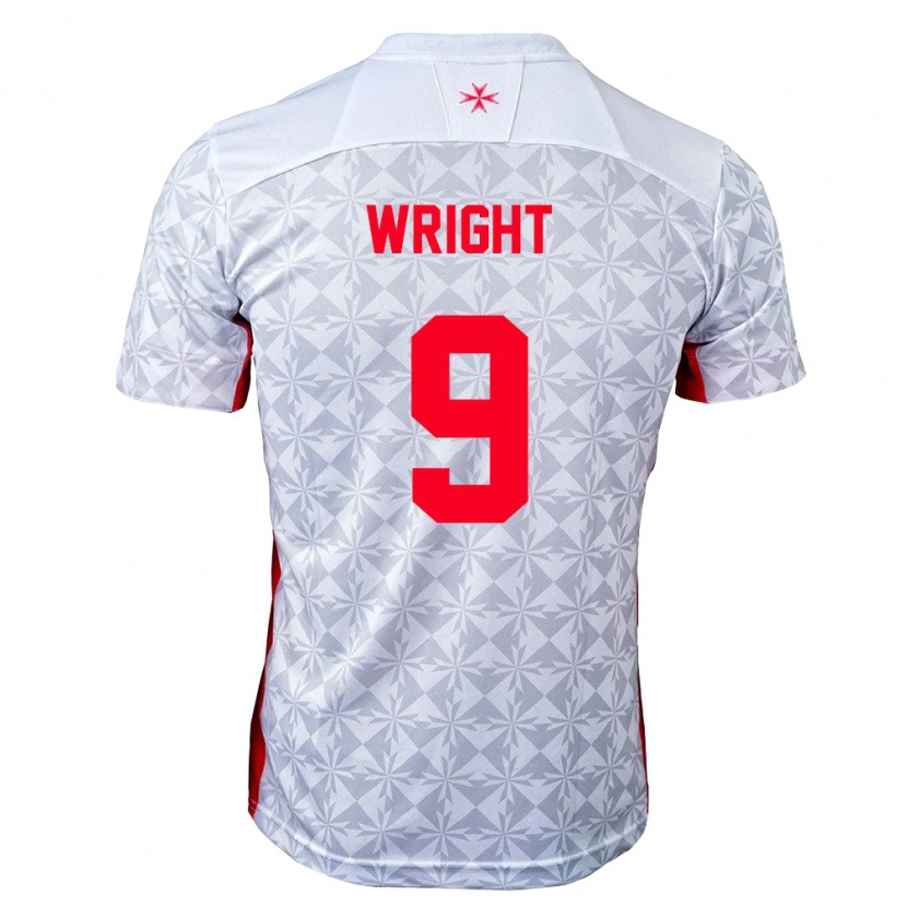 DanxenレディースマルタLukas Wright#9灰 白 赤アウェイシャツ26-28ジャージーユニフォーム