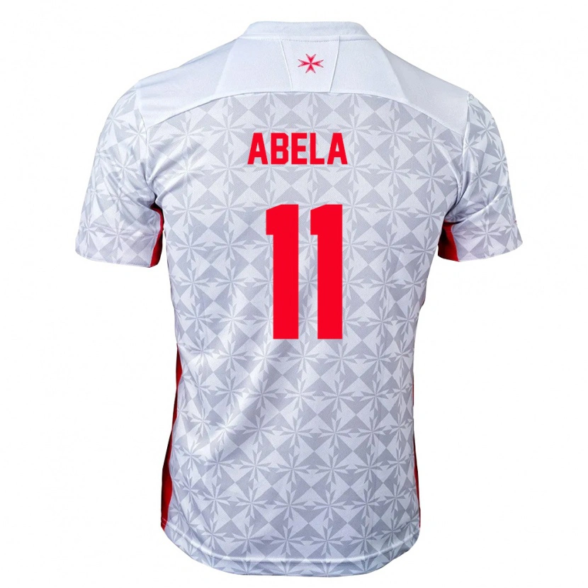 DanxenレディースマルタLyon Abela#11灰 白 赤アウェイシャツ26-28ジャージーユニフォーム