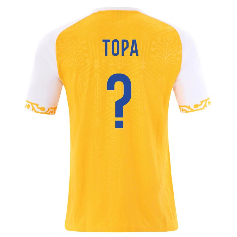 DanxenレディースモルドバMatei Topa#0黄 白アウェイシャツ26-28ジャージーユニフォーム